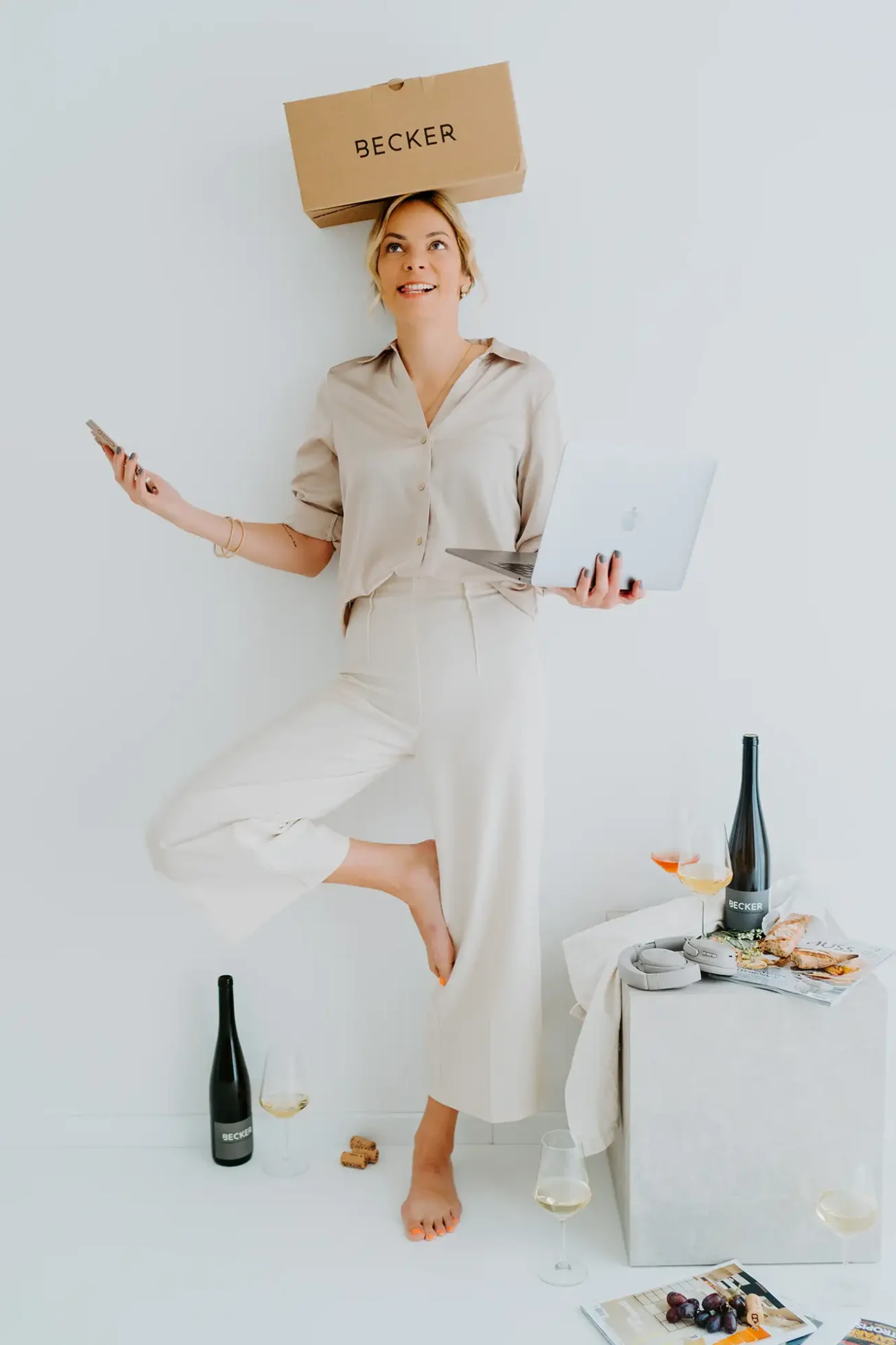 Personal Branding Foto einer Winzerin aus dem Saarland